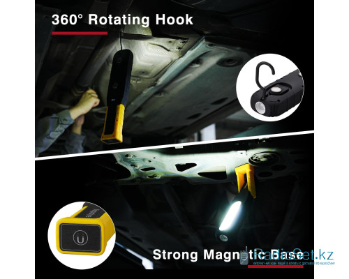 Портативный светодиодный фонарь T62 с магнитом и подвесным крючком